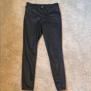 Banana Republic Black Coated Skinny Jeans
